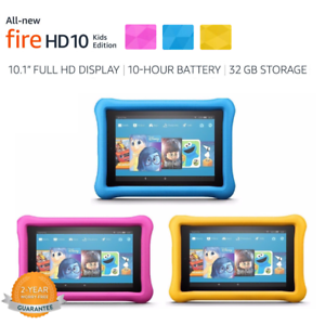 Fire HD 10 Kids Edition Tablet_10.1" 1080p_Full HD Display_32 GB_Kid-Proof Case